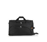 Gabol - Bolso de Viaje con Ruedas Week Eco 60x36x30cm y Capacidad 65L - Interior Forrado con Compartimentos - con Asa de Mano - Diseño Español en Poliéster Reciclado RPET - Negro
