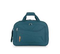 Gabol - Bolso de Viaje Grande W co 50x35x23 cm - Equipaje Ligero con Capacidad hasta 40L - Acople a Carro - Hecho en PET Reciclado - Diseño Español - Turquesa