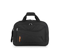 Gabol - Bolso de Viaje Grande Week Eco 50x35x23 cm - Equipaje Ligero con Capacidad hasta 40L - Acople a Carro - Hecho en Pet Reciclado - Diseño Español - Negro