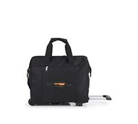 Gabol - Bolso de Viaje Pequeño con Ruedas Week Eco 39x28x21cm y Capacidad 23,2L - Interior Forrado con Compartimentos - con Asa de Mano - Diseño Español en Poliéster Reciclado RPET - Negro