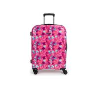 Gabol - Maleta Mediana Infantil Rígida Clover 47x66x25cm - Equipaje Ligero 3,58kg con Capacidad 65,2L - 4 Ruedas Dobles 360° y Cerradura TSA - Diseño Español en ABS y Policarbonato - Rosa