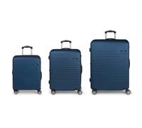 Gabol Escape 4 ruedas Set de maletas 3 piezas Con asa expansible azul