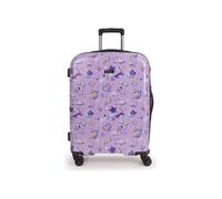 Gabol - Maleta Mediana Infantil Rígida Funny 46x66x25cm - Equipaje Ligero 3,6kg con Capacidad 62,3L - 4 Ruedas Dobles 360° y Cerradura TSA - Diseño Español en ABS y Policarbonato - Lila