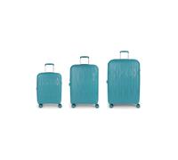 Gabol Infinity 4 ruedas Juego de maletas 3 piezas Con asa expansible azul