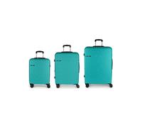 Gabol Juego 4 ruedas Juego de maletas 3 piezas verde