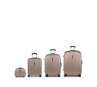 Gabol Juego de Maletas (Cabina, Mediana y Grande) expandibles y Neceser Paradise XP rígidas con Capacidad hasta 217 L