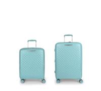 Gabol Queens 4 ruedas Juego de maletas 2 piezas con pliegue de expansión verde