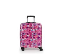 Gabol - Maleta de Cabina Infantil Rígida Clover 40x55x20cm - Equipaje de Mano Ligero 2,7kg con Capacidad 37,6L - 4 Ruedas Dobles 360° y Cerradura TSA - Diseño Español en ABS y Policarbonato - Rosa