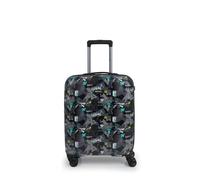 Gabol - Maleta de Cabina Infantil Rígida Score 40x55x20cm - Equipaje de Mano Ligero 2,7kg con Capacidad 37,6L - 4 Ruedas Dobles 360° y Cerradura TSA - Diseño Español en ABS y Policarbonato - Negro