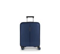 Gabol - Maleta de Cabina Rígida Expandible Brooklyn 55x40x22/25 cm - Equipaje de Mano Ligero 2,8kg con Capacidad hasta 47,4L - 4 Ruedas Dobles 360° y Cerradura TSA - Diseño Español - Azul