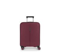 Gabol - Maleta de Cabina Rígida Expandible Brooklyn 55x40x22/25 cm - Equipaje de Mano Ligero 2,8kg con Capacidad hasta 47,4L - 4 Ruedas Dobles 360° y Cerradura TSA - Diseño Español - Color Burdeos