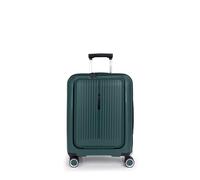 Gabol - Maleta de Cabina Rígida Expandible Brooklyn 55x40x22/25 cm - Equipaje de Mano Ligero 3,1kg con Capacidad hasta 47,4L - 4 Ruedas Dobles 360° y Cerradura TSA - Diseño Español - Verde Oscuro