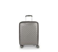 Gabol - Maleta de Cabina Rígida Expandible Queens 54x40x22/25 cm - Equipaje de Mano Ligero 2,8kg con Capacidad hasta 47,9L - 4 Ruedas Dobles 360° y Cerradura TSA - Diseño Español - Color Champagne