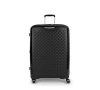 Gabol - Maleta Grande Expandible Queens 51x75x31/34 cm - Equipaje Ligero 4,3kg con Capacidad 109,6/120,2L - 4 Ruedas Dobles 360° y Cerradura TSA - Diseño Español en Polipropileno - Negro