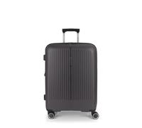 Gabol - Maleta Mediana Expandible Brooklyn 45x65x27/30 cm - Equipaje Ligero 3,4kg con Capacidad 70/77,8L - 4 Ruedas Dobles 360° y Cerradura TSA - Diseño Español en Polipropileno - Gris