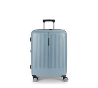 Gabol - Maleta Mediana Expandible Brooklyn 45x65x27/30 cm - Equipaje Ligero 3,4kg con Capacidad 70/77,8L - 4 Ruedas Dobles 360° y Cerradura TSA - Diseño Español en Polipropileno - Azul Claro