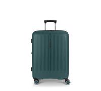 Gabol - Maleta Mediana Expandible Brooklyn 45x65x27/30 cm - Equipaje Ligero 3,4kg con Capacidad 70/77,8L - 4 Ruedas Dobles 360° y Cerradura TSA - Diseño Español en Polipropileno - Verde Oscuro