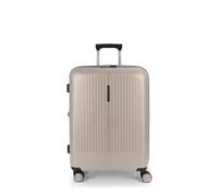 Gabol - Maleta Mediana Expandible Brooklyn 45x65x27/30 cm - Equipaje Ligero 3,4kg con Capacidad 70/77,8L - 4 Ruedas Dobles 360° y Cerradura TSA - Diseño Español en Polipropileno - Beige