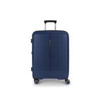 Gabol - Maleta Mediana Expandible Brooklyn 45x65x27/30 cm - Equipaje Ligero 3,4kg con Capacidad 70/77,8L - 4 Ruedas Dobles 360° y Cerradura TSA - Diseño Español en Polipropileno - Azul