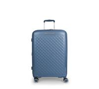 Gabol Maleta mediana Queens – Expandible 44x64,5x28/31 cm, 4 ruedas dobles 360° TSA – Azul