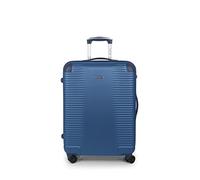 Gabol - Maleta Mediana Rígida Expandible Balance XP 66x48x27/30 cm - Equipaje Ligero 3,8kg con Capacidad 68,8/77,9L - 4 Ruedas Dobles 360° y Cerradura TSA - Diseño Español en ABS - Azul