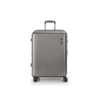 Gabol - Maleta Mediana Rígida Expandible Kai 46x65x27/30 cm - Peso 3,8 kg y 70,9/78,7L - 4 Ruedas Dobles 360°, Cerradura TSA y Cremallera de Seguridad - Diseño Español en Policarbonato - Champagne