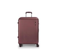 Gabol - Maleta Mediana Rígida Expandible Kai 46x65x27/30 cm - Peso 3,8 kg y 70,9/78,7L - 4 Ruedas Dobles 360°, Cerradura TSA y Cremallera de Seguridad - Diseño Español en Policarbonato - Burdeos