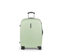 Gabol - Maleta Mediana Rígida Expandible Paradise XP 67x48x27/30,5 cm - Equipaje Ligero 3,8kg con Capacidad 70/79L - 4 Ruedas Dobles 360° y Cerradura TSA - Diseño Español en ABS - Verde Menta