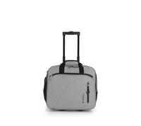Gabol - Maletín con Ruedas y Funda para Portátil 15,6” Canada 40x36x19 cm - Equipaje de Cabina Ligero 1,85 kg con Capacidad 22L - Diseño Español en Poliéster Resinado - Gris