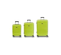 Gabol Midori 4 ruedas Juego de maletas 3 piezas Con asa expansible verde