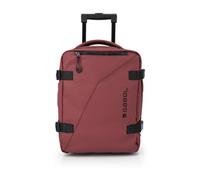 Gabol - Mochila con Ruedas Expandible Canada con Capacidad 24/28,8L - Equipaje Ligero de 1kg y 30x40x20/24 cm, Tirador Extendido 101 cm - Piel Sintética + Textil - Diseño Español - Color Burdeos