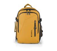 Gabol - Mochila de Viaje Underseat Canada con Capacidad 20/23L - Equipaje Ligero de 0,62kg y Medidas 25x40x20/23 cm - Material Poliéster Resinado + Textil - Diseño Español - Color Mostaza
