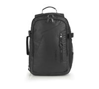 Gabol - Mochila de Viaje Underseat Canada con Capacidad 20/23L - Equipaje Ligero de 0,62kg y Medidas 25x40x20/23 cm - Material Poliéster Resinado + Textil - Diseño Español - Negro