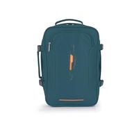Gabol - Mochila de Viaje Week Eco 29x44x20 cm - Equipaje de Mano Ligero con Capacidad hasta 25,5L - Compartimento para Portátil 15,6" - Hecha en PET Reciclado - Diseño Español - Turquesa