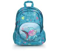 Gabol - Mochila Escolar Acqua 32x44x18 cm - 3 Compartimentos y Bolsillos Laterales - Resistente al Agua con Cremalleras Cubiertas - Apta para Portátil 15,6'' - Diseño Español en Poliéster - Turquesa