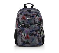 Gabol - Mochila Escolar Adaptable a Carro 31x41x16 cm Bugs Resistente al Agua con Espalda Acolchada, Organizador Interior y Base Reforzada