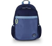 Gabol - Mochila Escolar Adaptable a Carro 34x46x20 cm Whisper con 2 Compartimentos, Espalda Acolchada, Funda para Portátil 15,6'' y Base Reforzada - Azul Marino