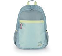 Gabol - Mochila Escolar Adaptable a Carro 34x46x20 cm Whisper con 2 Compartimentos, Espalda Acolchada, Funda para Portátil 15,6'' y Base Reforzada - Verde Menta
