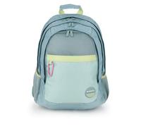 Gabol - Mochila Escolar de 3 Compartimentos 32x44x18 cm Whisper con Espalda Ergonómica de Rejilla, Funda para Portátil 15,6'' y Base Reforzada - Verde Menta