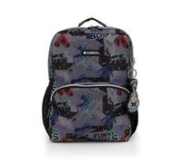 Gabol - Mochila Infantil Bugs 25x33x12 cm Ligera y Resistente al Agua con Espalda Acolchada, Identificador y Elementos Reflectantes