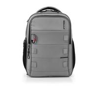 Gabol - Mochila para Portátil 15,6" Disk con 3 Compartimentos y Capacidad 20,4L - Peso Ligero de 0,89kg y Medidas 31x43x15 cm - Material Poliéster Resinado con Reflectantes - Diseño Español - Gris