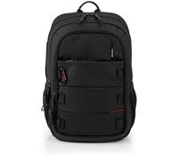 Gabol - Mochila para Portátil 15,6" Disk con 3 Compartimentos y Capacidad 25,5L - Peso Ligero de 0,93kg y Medidas 33x47x19 cm - Material Poliéster Resinado con Reflectantes - Diseño Español - Negro