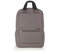 Gabol - Mochila para Portátil 15,6" Link 30x42x12 cm - Capacidad 13,4L - Estilo Urbano - Acople a Maleta y Forro Acolchado - Diseño Español en Piel Sintética Libre de PVC - Beige