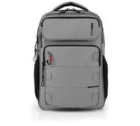 Gabol - Mochila para Portátil 17,3" Disk con 2 Compartimentos y Capacidad 20,5L - Peso Ligero de 1kg y Medidas 33x47x16cm - Material Poliéster Resinado con Reflectantes - Diseño Español - Gris