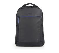 Gabol - Mochila para Portátil 15,6" Pixel 31x43x12 cm - Capacidad 14L - 2 Compartimentos y Acople a Maleta - Diseño Español en Poliéster Resinado y Material Libre de PVC - Negro