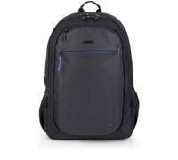 Gabol - Mochila Impermeable para Portátil 15,6" Pixel 34x46x17 cm - Capacidad 24L - 2 Compartimentos, Acople a Maleta y Conector USB - Diseño Español en Poliéster Resinado y Libre de PVC - Negro