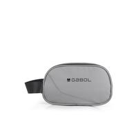 Gabol - Neceser de Viaje Pequeño Canada - Ideal para Viajar o para el Gimnasio o Piscina - Medidas 22x13x8 cm y Capacidad 2,6L - Diseño Español en Poliéster Resinado - Gris