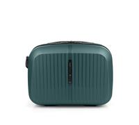 Gabol - Neceser de Viaje Rígido Brooklyn 35x27x17 cm - Peso 0,8kg con Capacidad 13,8L - Acople a Maleta y Correa Ajustable - Diseño Español en Polipropileno e Interior Reciclado RPET - Verde Oscuro
