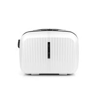 Gabol - Neceser de Viaje Rígido Brooklyn 35x27x17 cm - Peso 0,8kg con Capacidad 13,8L - Acople a Maleta y Correa Ajustable - Diseño Español en Polipropileno e Interior Reciclado RPET - Blanco