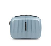 Gabol - Neceser de Viaje Rígido Brooklyn 35x27x17 cm - Peso 0,8kg con Capacidad 13,8L - Acople a Maleta y Correa Ajustable - Diseño Español en Polipropileno e Interior Reciclado RPET - Azul Claro